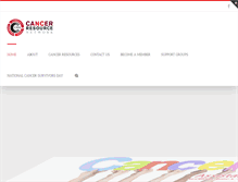 Tablet Screenshot of cancerresourcenetwork.org